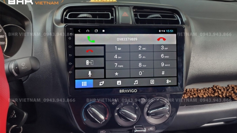 Màn hình DVD Android xe Mitsubishi Mirage 2013 - 2020 | Bravigo Air 2